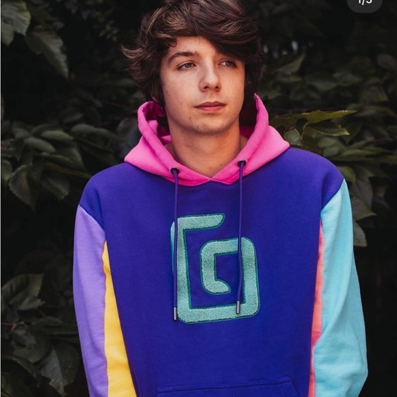 Karl Jacobs 2021 Enchantment Color Block  Gamer Hoodie - Picture 2 of 12